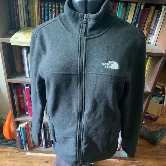 The North Face gorpcore black fleece L full zip outdoorsy jacket - Picture 1 of 5